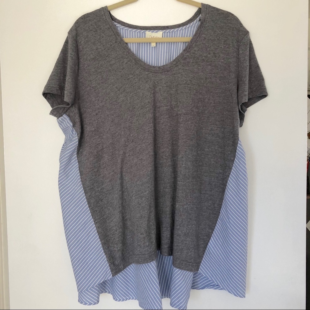 Anthropologie Deletta Callisto Striped Swing Top